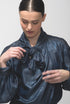 Dutchess equestrian blouse shiny denim